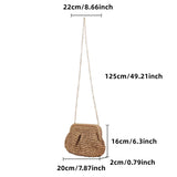 Summer Designer Straw Weaving Crossbody Bag