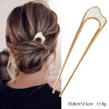 Shell Hairpin U Shaped Hair Pins for Women