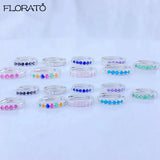 925 Silver Needle Crystal 9mm Small Hoop Earrings