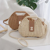 New Fashionable Women's Hand-held Straw Bag