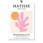 Matisse Woman Leaf Flower Drink Pink Canvas Art  Clean Vanilla Store
