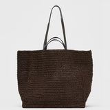 Casual Large Capacity Woven Straw Tote Bag 2025
