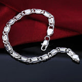 New High Quality 925 Sterling Silver Twisted Rope Bracelet