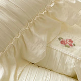 Korean Princess Lace Ruffles Bedding Set 3/4Pcs