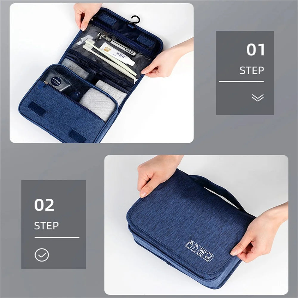Waterproof Portable Toiletry Washbag with Hook  Clean Vanilla Store