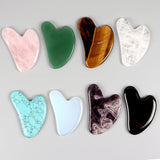 Heart Guasha Stone Rose Quartz Massage Tool for Skin