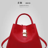 Large Capacity Lychee Pattern Crossbody Bag