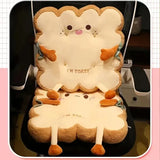 Cute Simulation Bread Toast Cushion Pillow 1pc