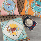 Luxury White Horse Velvet Pillow Case 45x45cm