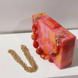 Wedding Acrylic Box Clutch Purse for Evening Events