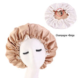 New Women Solid Reversible Satin Bonnet Cap