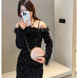 2024 Women Acrylic Shell Evening Clutch Bag