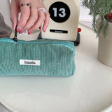 Retro Corduroy Cosmetic Storage Bag for Women