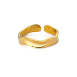 Minimalist Stainless Steel Geometric Rings for Women