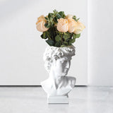 Greek Statue of David Resin Vase for Flowers