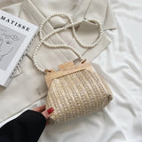 Fashion Weave Straw Shoulder Bag for Women