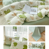 3-Piece Cartoon Heart Plant Floral Print Set