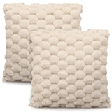 Super Soft Cozy Faux Fur Throw Pillow Covers 2pcs