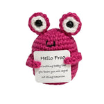 Funny Crochet Shark Doll with Card Handmade Gift  Clean Vanilla Store