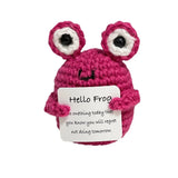 Funny Crochet Shark Doll with Card Handmade Gift  Clean Vanilla Store