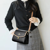 High Quality PU Leather 2 Strap Shoulder Bag