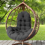 Hanging Egg Chair Thick Cushion Pad Black Comfort  Clean Vanilla Store