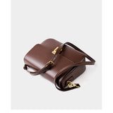 Genuine Leather Women's Handbag 2025 Luxury Tofu Bag
