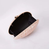 Acrylic Clutch Egg Purse with Chain for Women
