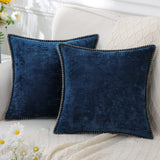 Olanly Chenille Cushion Cover Soft Velvet 50x50cm