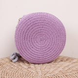 Summer Woven Straw Crossbody Bag for Women