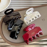 5.5cm Long Red Acetate Hair Crabs for Women