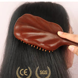 Luxurious Sandalwood Hair Brush for Scalp Massage