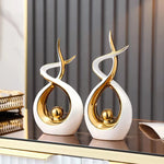 Nordic Luxury Abstract Living Room Statue Gift  Clean Vanilla Store