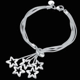 New High Quality 925 Sterling Silver Twisted Rope Bracelet