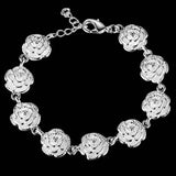 New High Quality 925 Sterling Silver Twisted Rope Bracelet