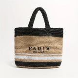 Casual Large Capacity Straw Tote Bag for Women