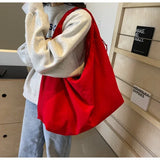 Casual Large Capacity Retro Drawstring Crossbody Bag