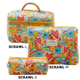 Cute Quilted Cotton Makeup Bag for Women  Clean Vanilla Store