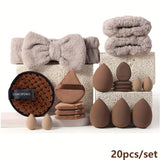 20/40pcs Makeup Tool Set with 20 Brushes & More
