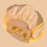 Unscented Silk Satin Sleep Cap Bonnet with Wide Brim