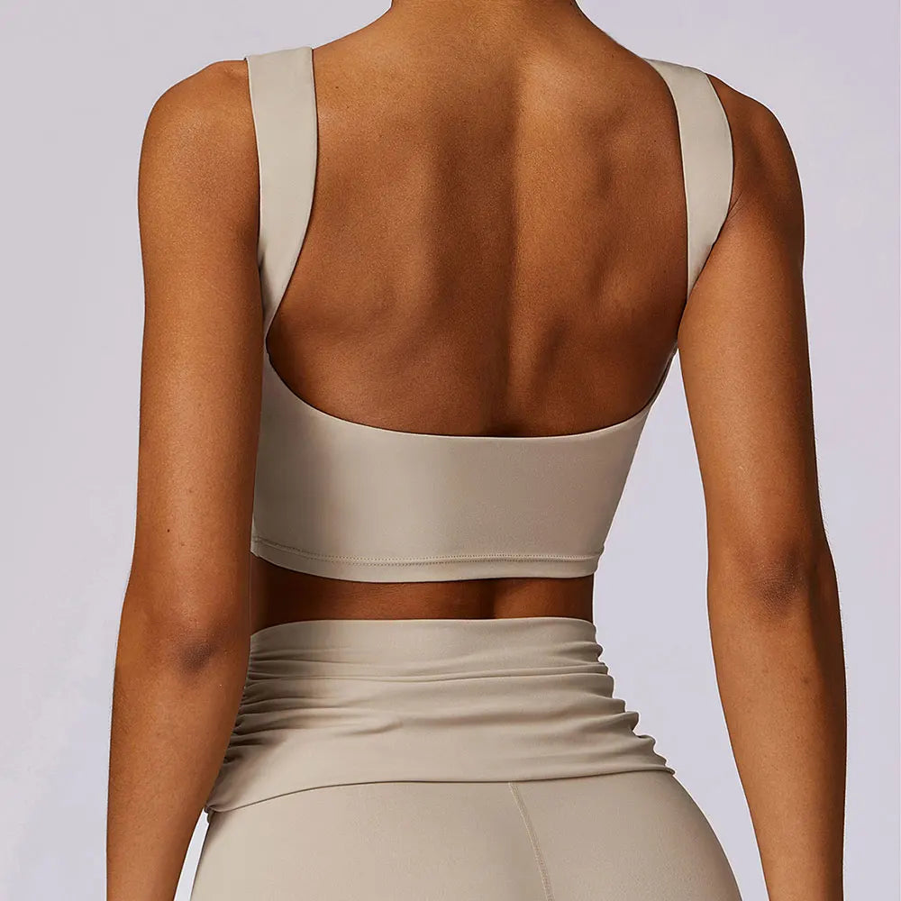 High Strength Sports Bra Shockproof Crop Top for Women  Clean Vanilla Store