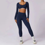 Yoga Set 2PCS Women Sportswear Comfortable Fit  Clean Vanilla Store