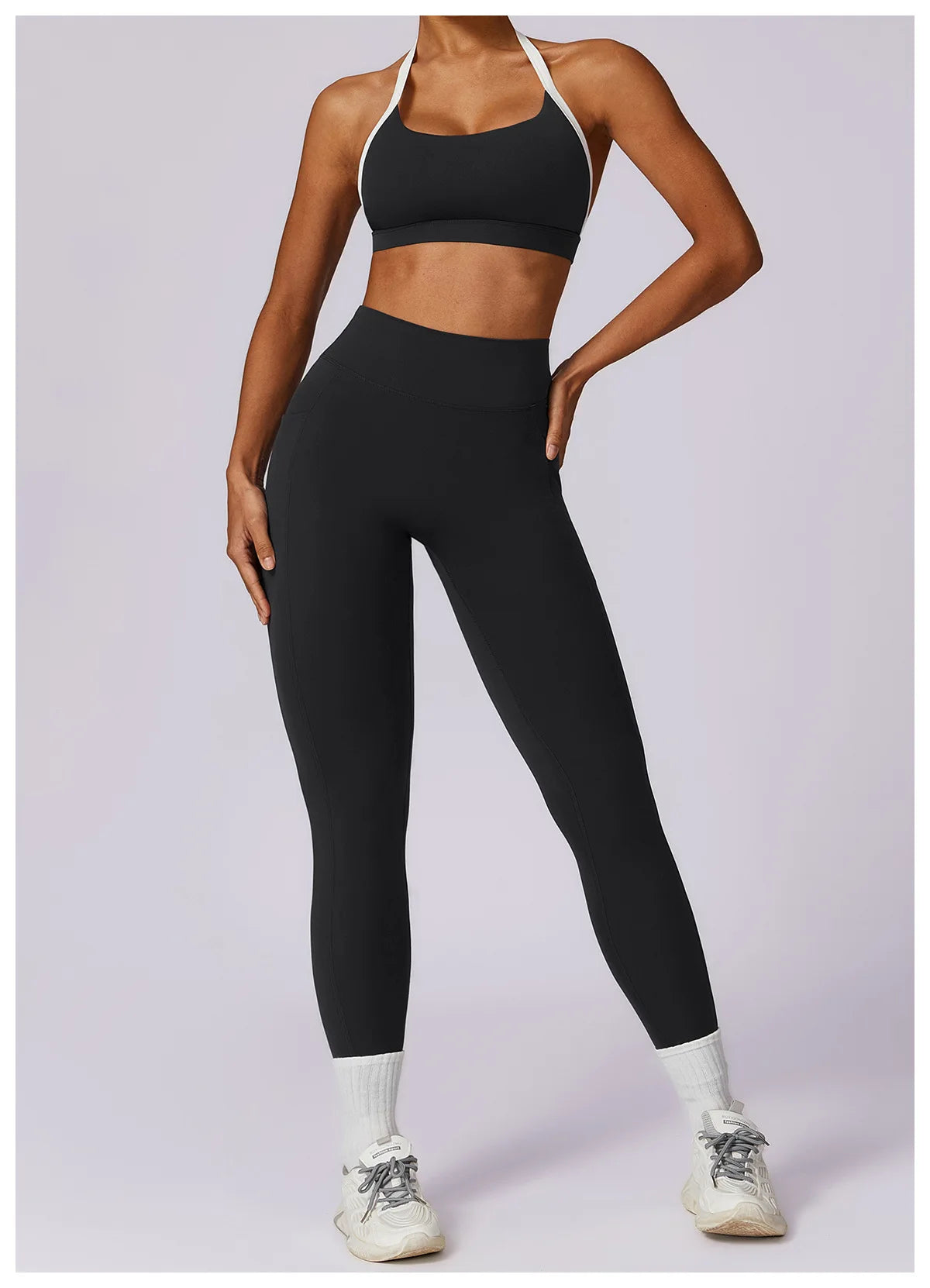 Yoga Set 2PCS Women Sportswear Comfortable Fit  Clean Vanilla Store