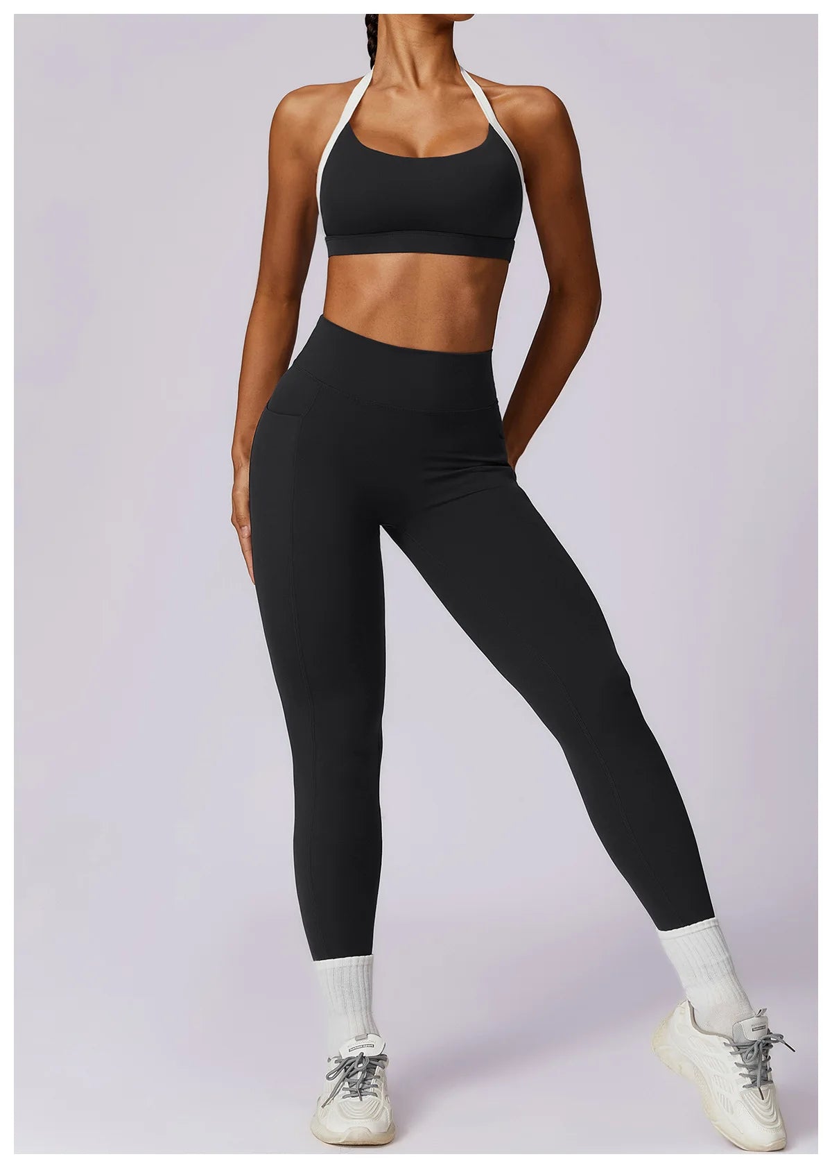 Yoga Set 2PCS Women Sportswear Comfortable Fit  Clean Vanilla Store