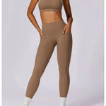 Yoga Set 2PCS Women Sportswear Comfortable Fit  Clean Vanilla Store