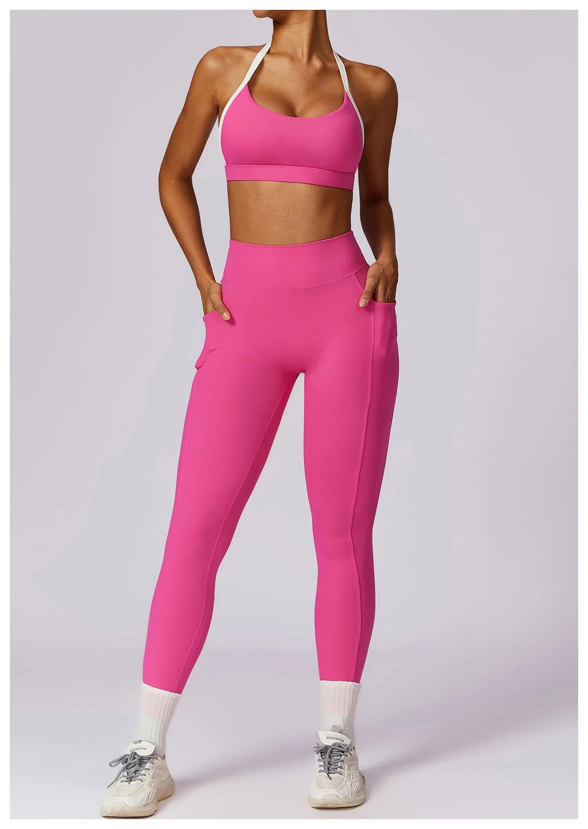 Yoga Set 2PCS Women Sportswear Comfortable Fit  Clean Vanilla Store
