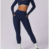 Yoga Set 2PCS Women Sportswear Comfortable Fit  Clean Vanilla Store