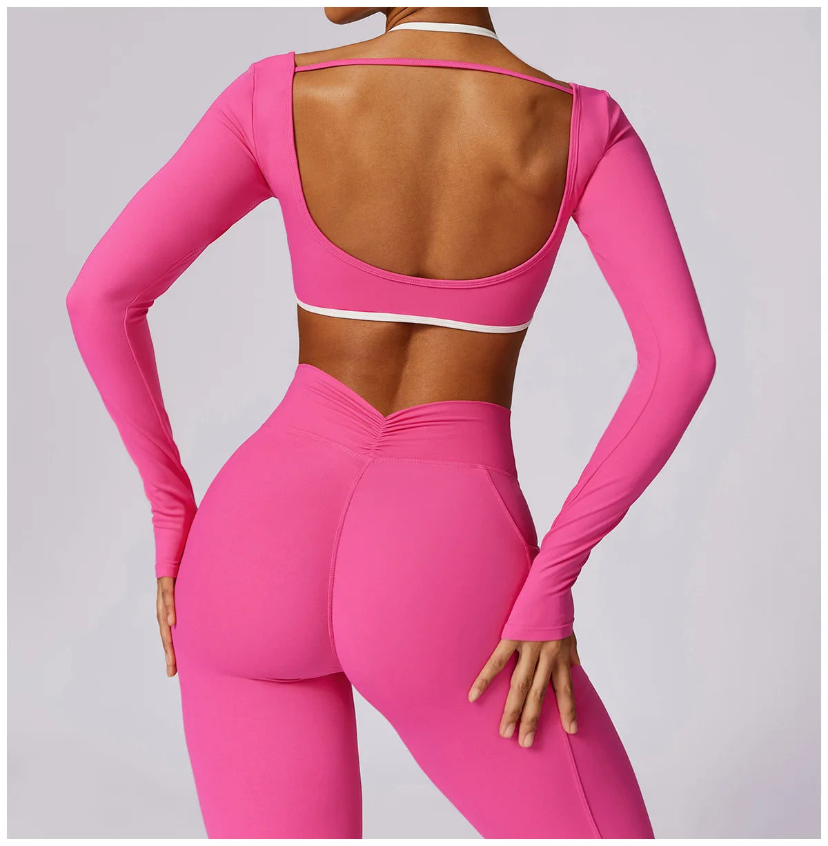 Yoga Set 2PCS Women Sportswear Comfortable Fit  Clean Vanilla Store