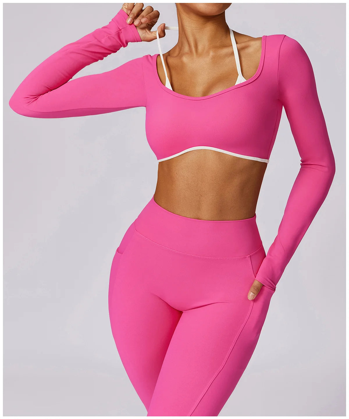 Yoga Set 2PCS Women Sportswear Comfortable Fit  Clean Vanilla Store