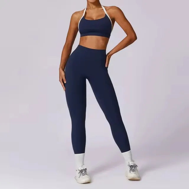 Yoga Set 2PCS Women Sportswear Comfortable Fit  Clean Vanilla Store